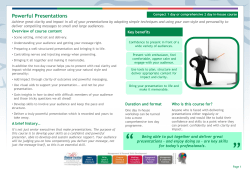 Powerful Presentations