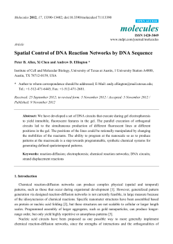 Spatial Control of DNA Reaction Networks by DNA Sequence