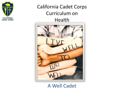 presentation - California Cadet Corps