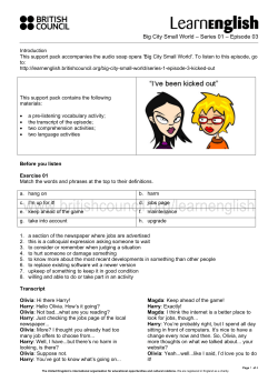 Print transcript and do activities on paper