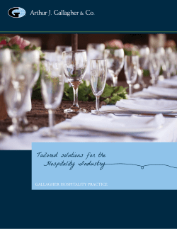 Tailored solutions for the Hospitality Industry