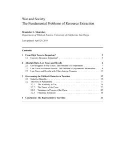 The Fundamental Problems of Resource Extraction