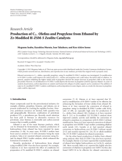 Production of Olefins and Propylene from Ethanol by Zr