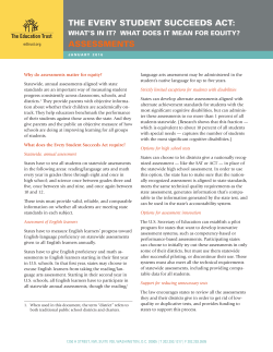 assessments - The Education Trust