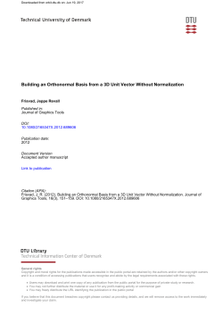 Building an Orthonormal Basis from a 3D Unit Vector