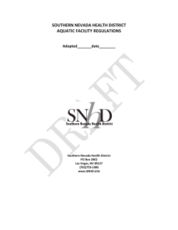Aquatic Facility Regulations - Southern Nevada Health District