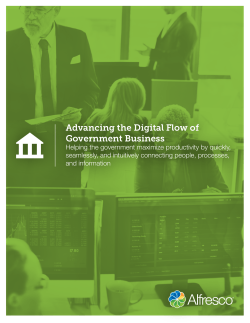 Advancing the Digital Flow of Government Business