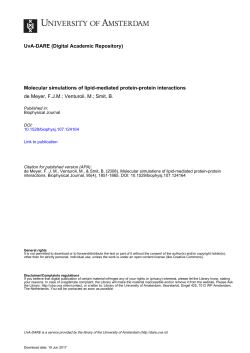 Molecular simulations of lipid-mediated protein