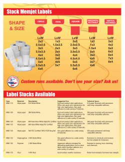 Label Size Chart