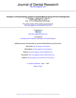 Changes in Acid-phosphate Content in Enamel Mineral during