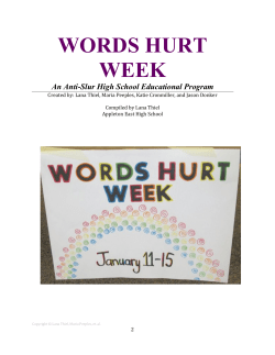 words hurt week