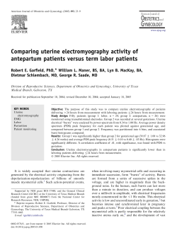 The Surecall Labor Monitor &ndash; Advanced Maternity Innovations