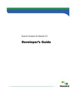 Developer`s Guide - West Corporation
