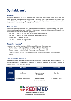 Dyslipidaemia