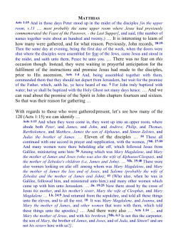 how many were gathered, and for what reason. Previously, John