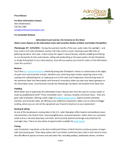 Adirondack Coast Summer Life Centered on the Water