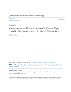 Comparison and Identification of Adhesive Tape Used in the