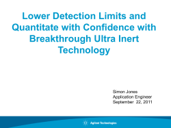 Lower Detection Limits and Quantitate with Confidence