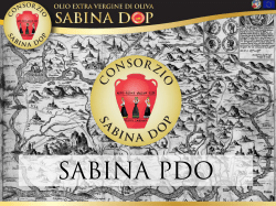 Extra Virgin Olive Oil Sabina PDO leaflet