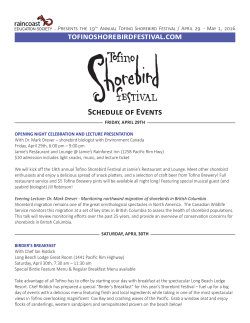 Tofinoshorebirdfestival - Raincoast Education Society