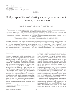 Skill, corporality and alerting capacity in an account of sensory