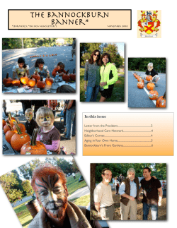 November - Bannockburn Citizens Association