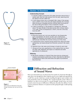 Diffraction and Refraction of Sound Waves