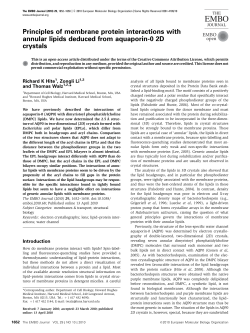 Principles of membrane protein interactions with annular lipids