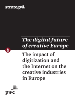 The impact of digitization and the Internet on the - Strategy