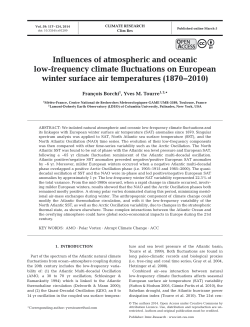 Influences of atmospheric and oceanic low‑frequency climate