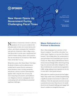 New Haven Opens Up Government During Challenging