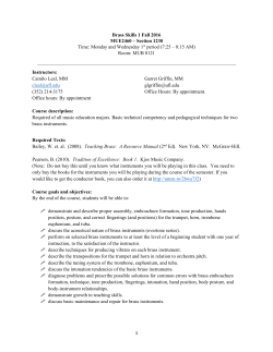 Brass Skills 1 - University of Florida