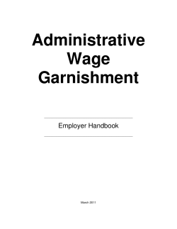 Administrative Wage Garnishment