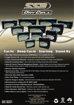SSB DryCell Brochure Page 1