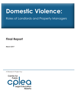 Domestic Violence - Centre for Public Legal Education Alberta