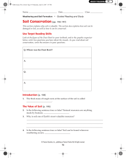 Soil Conservation