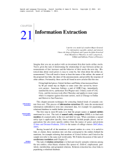 Information Extraction