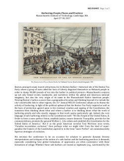 Harboring - The 31st Annual MELUS Conference