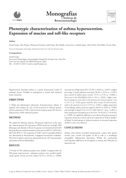 Phenotypic characterization of asthma hypersecretion