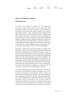 Mexico: The Power of Memory - German Historical Institute