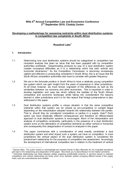 Developing a methodology for assessing restraints within dual