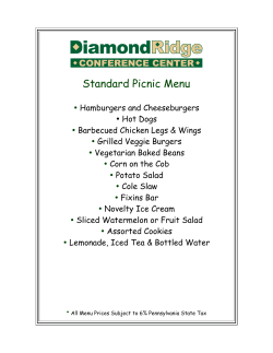 to view our Picnic Menus. - Diamond Ridge Conference Center