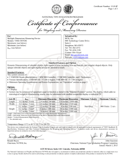 Certificate Number: 15-014P Page 1 of 3 1135 M Street, Suite 110