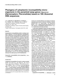 Phylogeny of cytoplasmic incompatibility micro