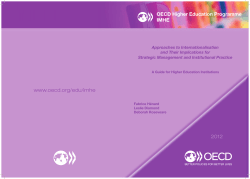 Approaches to Internationalisation and Their