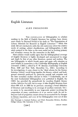 English Literature - IDEALS @ Illinois