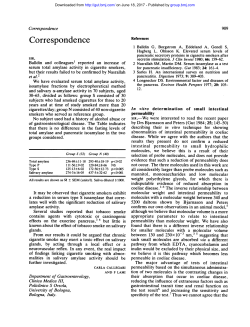 Cigarette smoking and salivary amylase activity.