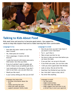 Talking to Kids About Food