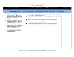 Grade 7 Scope and Sequence
