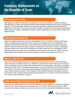 Company Testimonials on the Benefits of Trade